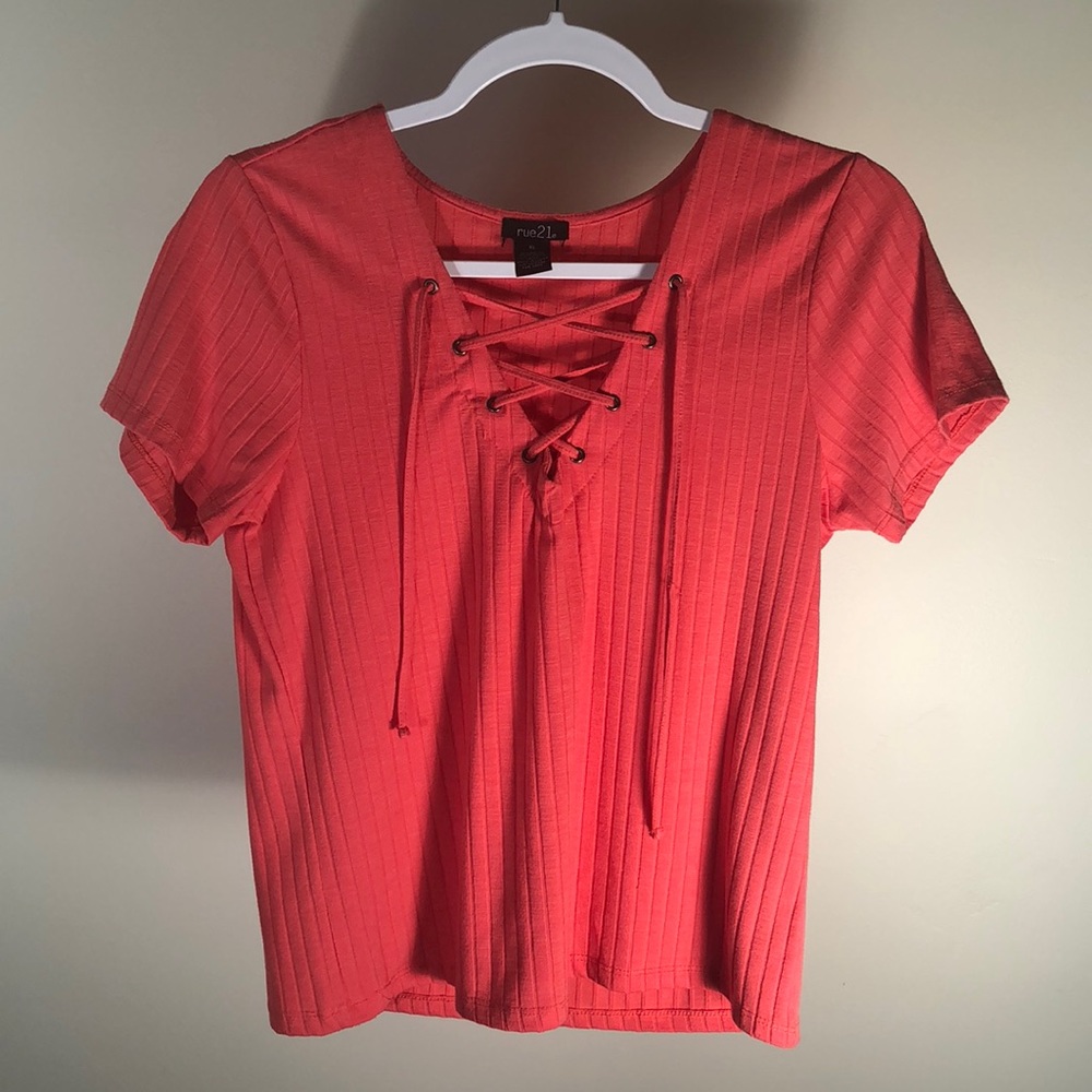 Lace up top